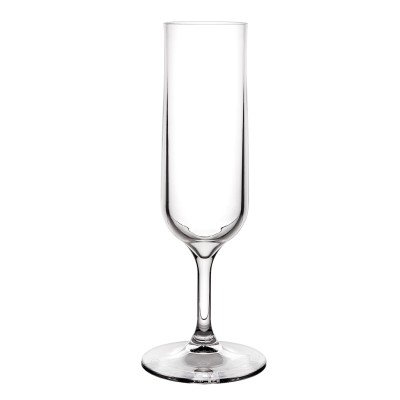 1x Champagneglas 13cl Tulp Glashelder Kunststof Onbreekbaar